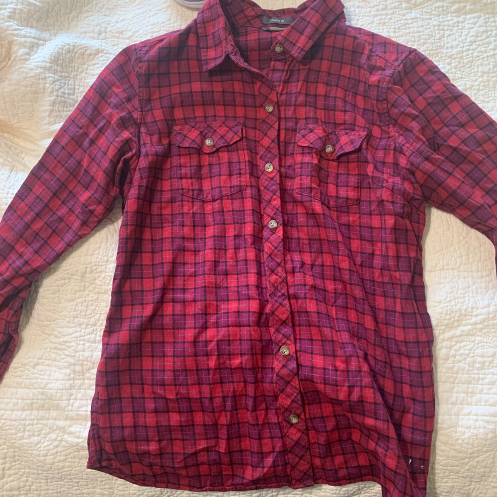 Eddie Bauer Women’s Red Flannel Shirt